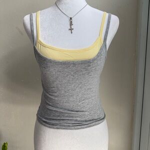 Bozzolo Grey Tank with Pale Yellow Inner Layer